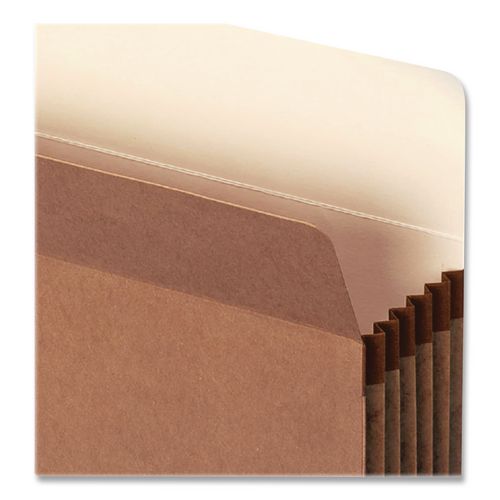 Image of Smead Redrope Drop Front File Pockets, 5.25" Expansion, Letter Size, Redrope, 50/box
