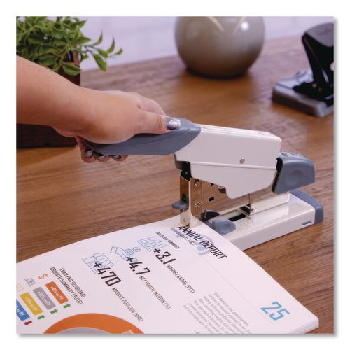 Image of Swingline® S7039002S Deluxe Heavy-Duty Stapler, 160-Sheet Capacity, Platinum