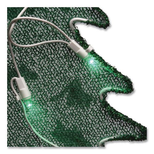 Image of National Tree Company® DF21070018L Pre-Lit Santa in Red Truck, AC Powered, Blue/Green/Red/Yellow LED Lights, 11" x 46" x 27", Red