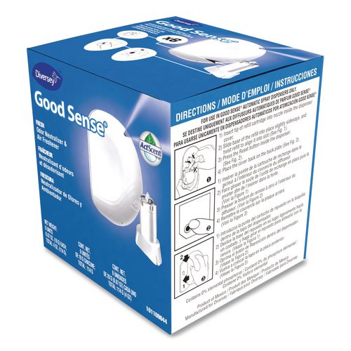 Image of Diversey 101109644 Good Sense Automatic Spray System, Fresh Scent, Yellow, 0.67 Oz Cartridge, 12/carton