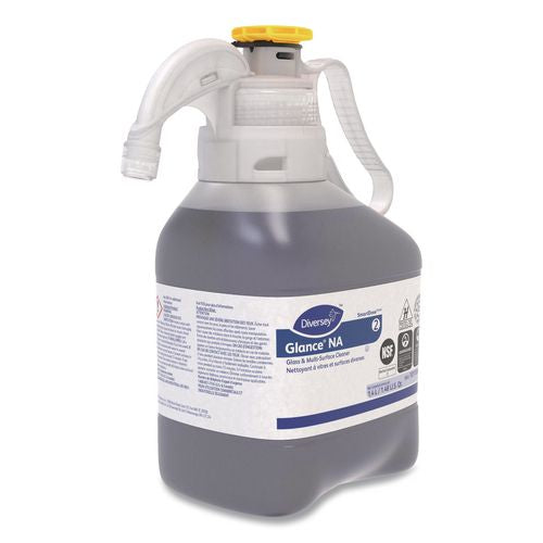 Image of Diversey 101106662 Glance NA Glass and Multi-Surface Cleaner SC, Unscented, 1.4 L SmartDose, 2/Carton