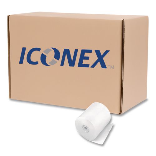 Image of Iconex 5209 Direct Thermal Printing Thermal Paper Rolls, 3.13" X 90 Ft, White, 72/carton