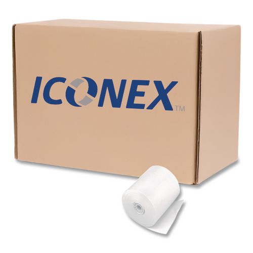 Image of Iconex Direct Thermal Printing Thermal Paper Rolls, 3.13" X 119 Ft, White, 50/carton