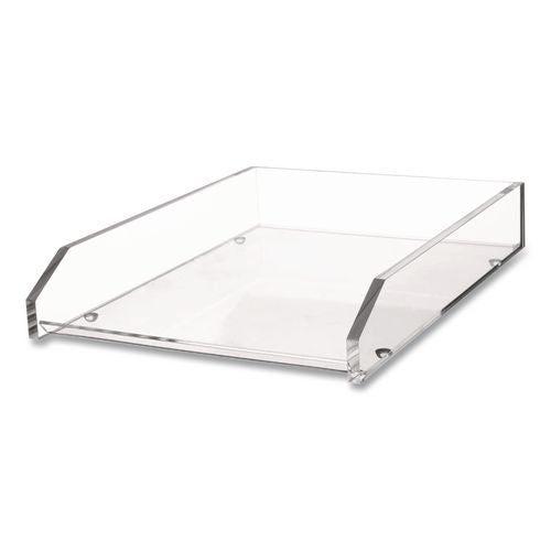 Image of Kantek Clear Acrylic Letter Tray, 1 Section, Letter Size Files, 10.6" x 13.9" x 2.5", Clear