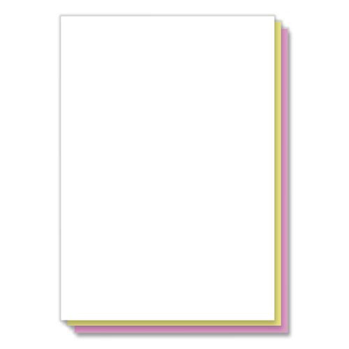 Image of Iconex 59105 Digital Carbonless Paper, 3-Part, 8.5" x 11", White/Canary/Pink, 835/Carton