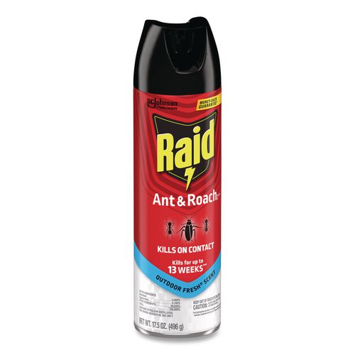 Image of Raid® 366000 Ant and Roach Killer, 17.5 oz Aerosol Spray, Outdoor Fresh