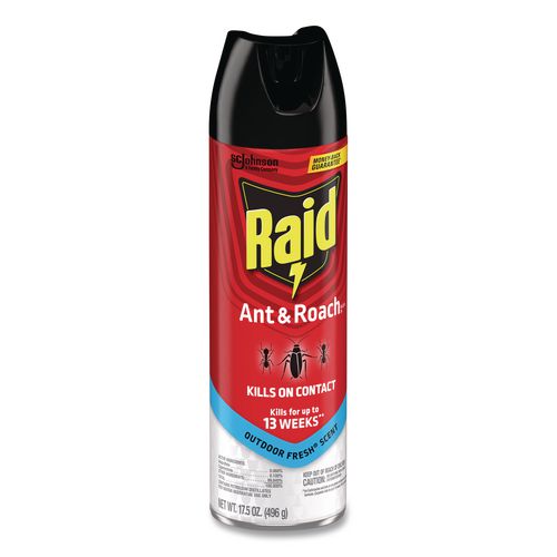 Image of Raid® 386220 Ant and Roach Killer, 17.5 oz Aerosol Spray, Outdoor Fresh, 12/Carton