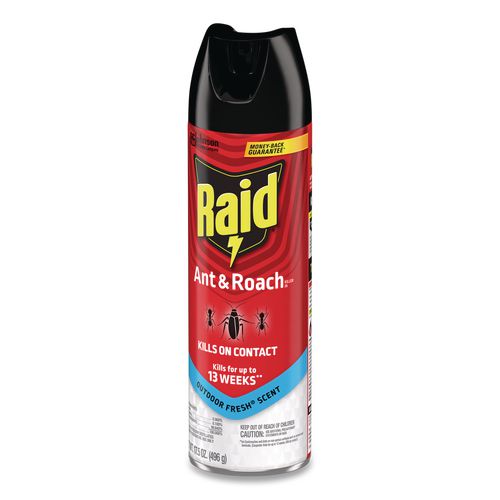 Image of Raid® 386220 Ant and Roach Killer, 17.5 oz Aerosol Spray, Outdoor Fresh, 12/Carton