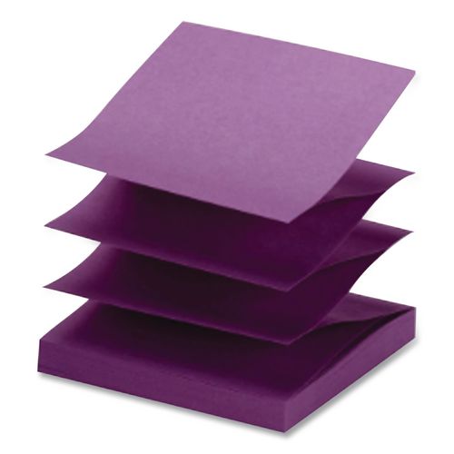 Image of Highland 6549-PUB Self-Stick Pop-up Notes, 3" x 3", Assorted Bright Colors, 100 Sheets/Pad, 12 Pads/Pack