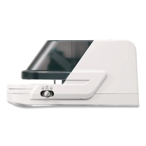 Image of MAX Electric Flat Clinch Heavy Duty Stapler, 70 Sheet Capacity, Gray