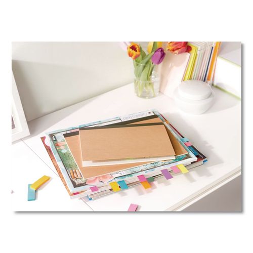 Image of Post-it® 670-5AU Page Flag Markers, Assorted Colors,100 Flags/pad, 5 Pads/pack