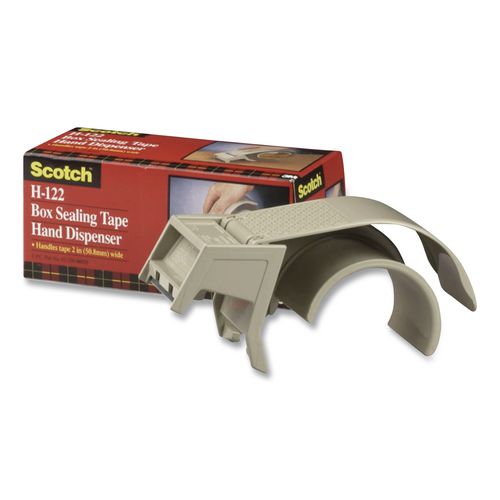 Image of Scotch® H122 Compact And Quick Loading Dispenser For Box Sealing Tape, 3" Core, For Rolls Up To 2" X 50 M, Gray