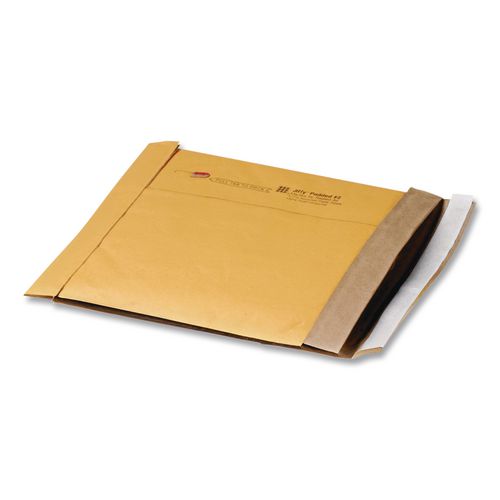 Image of Sealed Air Jiffy Padded Mailer, #2, Paper Padding, Self-Adhesive Closure, 8.5 x 12, Natural Kraft, 25/Carton