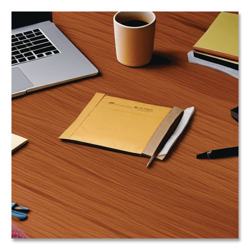 Image of Sealed Air Jiffy Padded Mailer, #2, Paper Padding, Self-Adhesive Closure, 8.5 x 12, Natural Kraft, 25/Carton