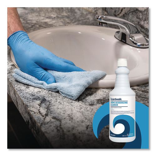 Image of Boardwalk® BWK4849 Creme Deodorizing Cleanser, Mint Scent, 32 oz Bottle, 12/Carton