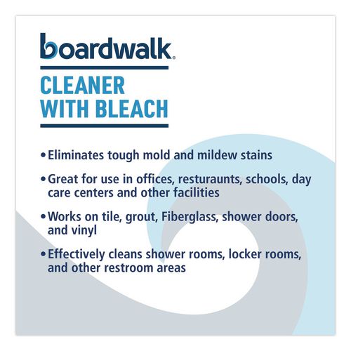 Image of Boardwalk® BWK4832 Cleaner with Bleach, Apple Scent, 32 oz Bottle, 12/Carton