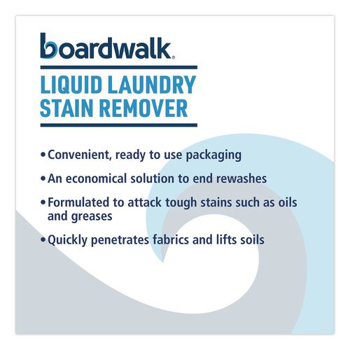Image of Boardwalk® BWK4852 Liquid Laundry Stain Remover, Fresh and Clean Scent, 32 oz Bottle, 6/Carton