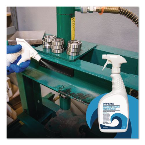 Image of Boardwalk® BWK4834 Industrial Cleaner and Degreaser, Spearmint Scent, 32 oz Bottle, 12/Carton