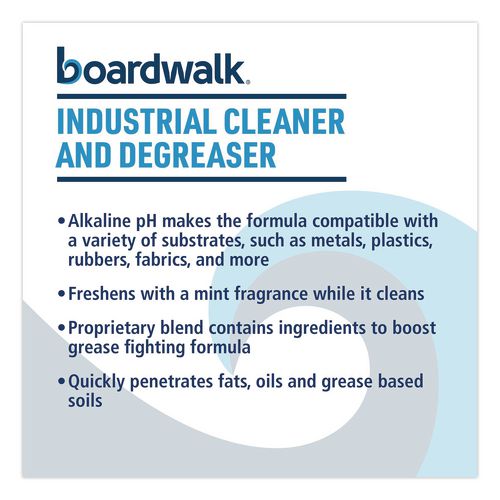 Image of Boardwalk® BWK4834 Industrial Cleaner and Degreaser, Spearmint Scent, 32 oz Bottle, 12/Carton
