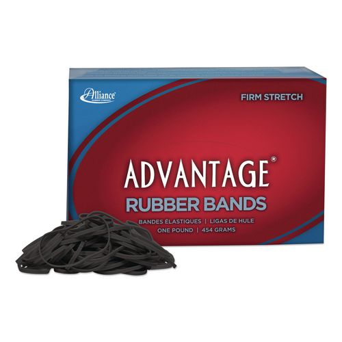Image of Alliance® 57325 Advantage Classic Black Rubber Bands, Size 32, 0.04" Gauge, 1 lb Box, 700/Box