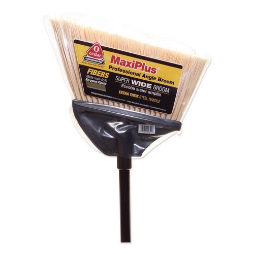Image of O-Cedar® Commercial 91351 MaxiPlus Professional Angle Broom, 51" Length, Black