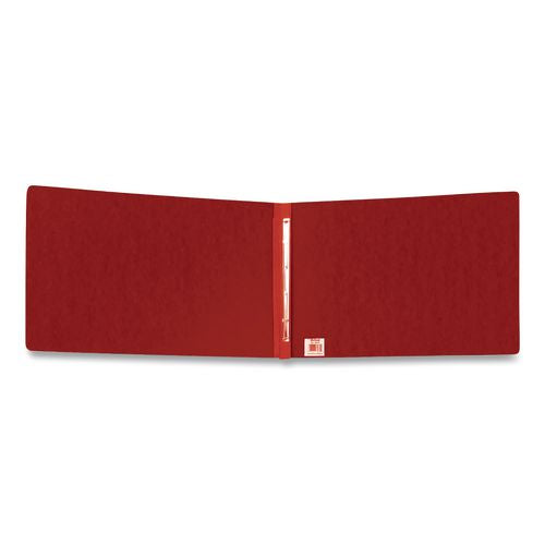 Image of Oxford 71134EE Pressguard Report Cover With Reinforced Top Hinge, Two-Prong Metal Fastener, 2" Capacity, 8.5 X 11, Red/red