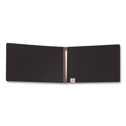 Image of Oxford Pressboard Report Cover With Reinforced Top Hinge, Two-Prong Metal Fastener, 2" Capacity, 8.5 X 14, Black/black