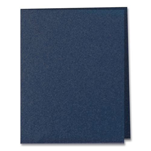 Image of Oxford 57502EE Twin-Pocket Folder, Accommodates (100) 11 x 8.5 Sheets, Blue, 25/Box