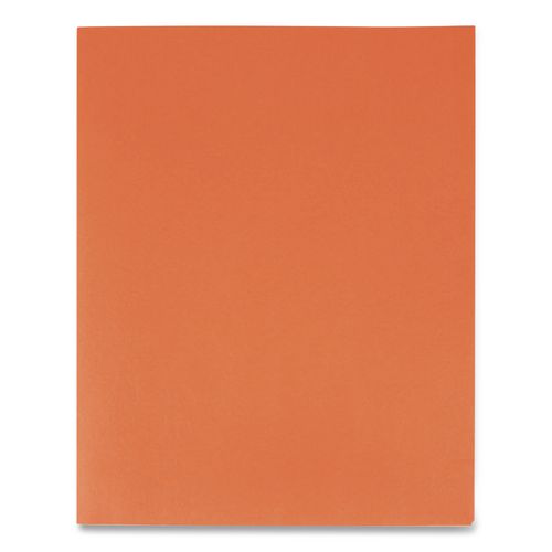 Image of Oxford 57510EE Twin-Pocket Folder, Accommodates (100) 11 x 8.5 Sheets, Orange, 25/Box