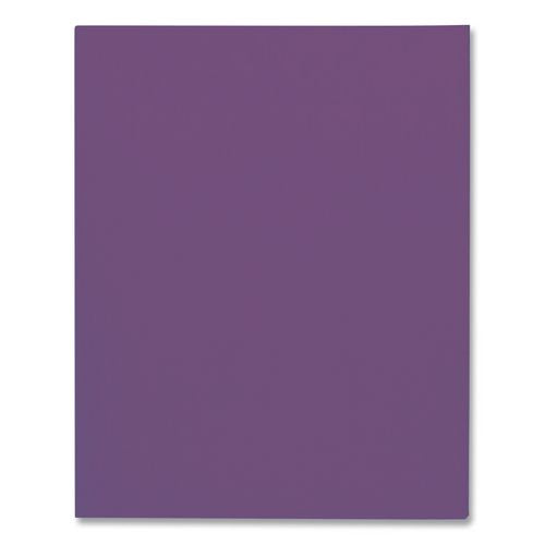 Image of Oxford Twin-Pocket Folder, Embossed Leather Grain Paper, 0.5" Capacity, 11 X 8.5, Purple, 25/box
