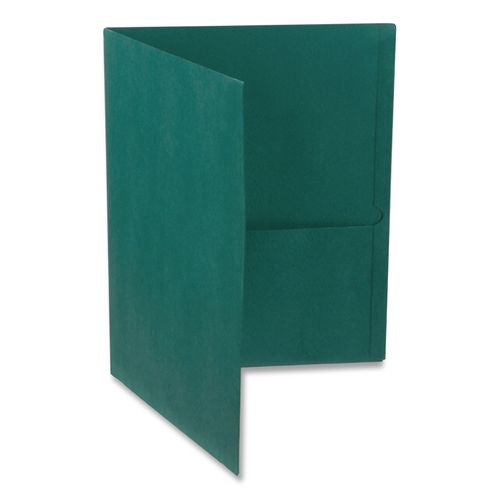 Image of Oxford 57555 Twin-Pocket Folder, Accommodates (100) 11 x 8.5 Sheets, Teal, 25/Box