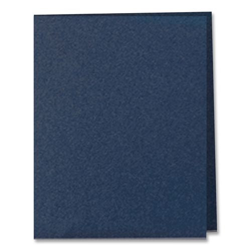 Image of Oxford Twin-Pocket Folders With 3 Fasteners, 0.5" Capacity, 11 X 8.5, Dark Blue, 25/box