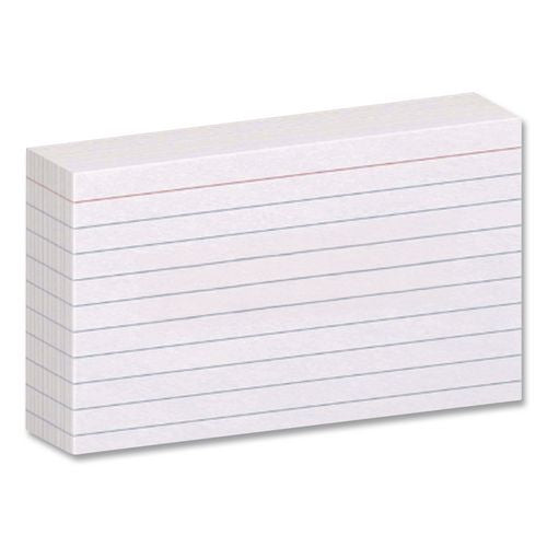 Image of Oxford 63500 Heavyweight Ruled Index Cards, 3 X 5, White, 100/pack