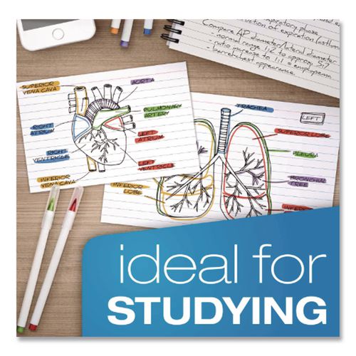 Image of Oxford 63500 Heavyweight Ruled Index Cards, 3 X 5, White, 100/pack