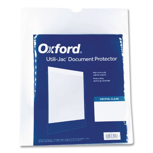 Image of Oxford Utili-Jac Heavy-Duty Clear Plastic Envelopes, 9 X 12, 50/box
