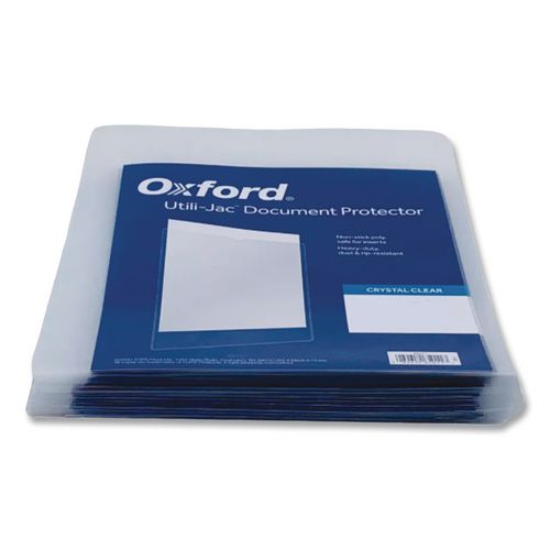 Image of Oxford Utili-Jac Heavy-Duty Clear Plastic Envelopes, 9 X 12, 50/box