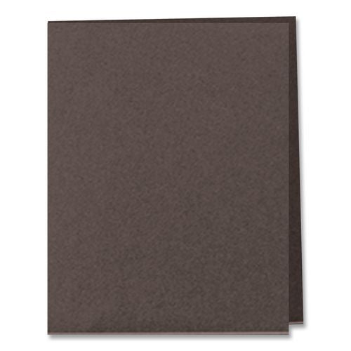 Image of Oxford 59806 Tri-Fold Pocket Folder, Accommodates (150) 11 x 8.5 Sheets, Black, 20/Box