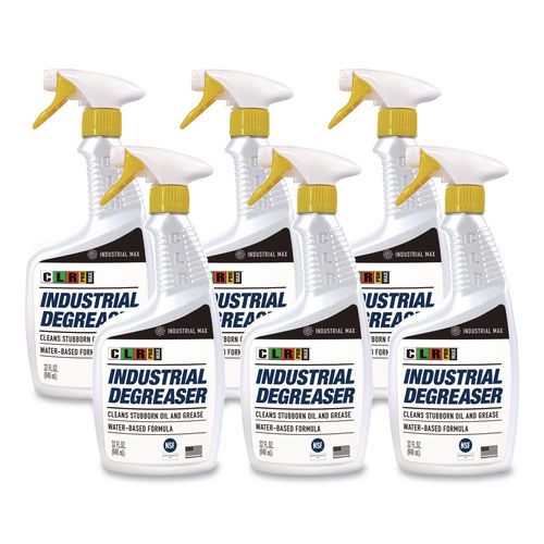 Image of CLR PRO® I-IDEGR32-6PROM MAX Industrial Degreaser, 32 oz Spray Bottle, 6/Carton