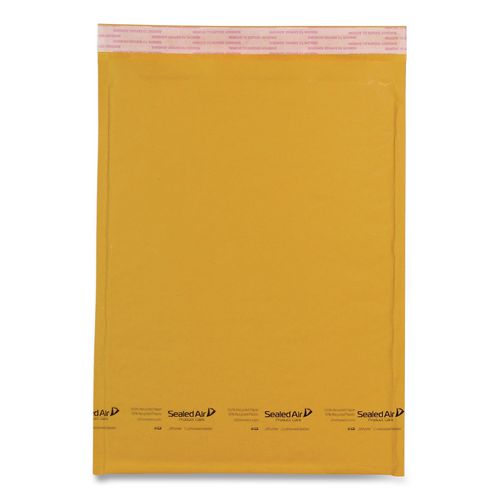 Image of Sealed Air Jiffylite Self-Seal Bubble Mailer, #000, Barrier Bubble Air Cell Cushion, Self-Adhesive Closure, 4 x 8, Brown Kraft, 25/CT
