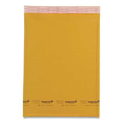 Image of Sealed Air Jiffylite Self-Seal Bubble Mailer, #00, Barrier Bubble Air Cell Cushion, Self-Adhesive Closure, 5 x 10, Brown Kraft, 25/CT