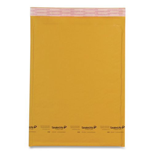 Image of Sealed Air Jiffylite Self-Seal Bubble Mailer, #6, Barrier Bubble Air Cell Cushion, Self-Adhesive Closure, 12.5 x 19, Brown Kraft, 25/CT