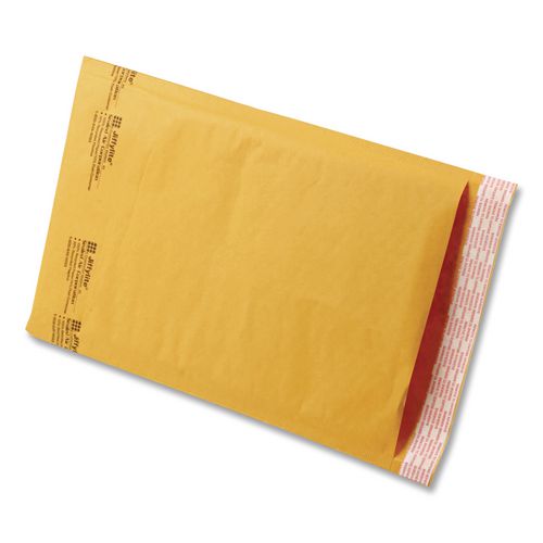 Image of Sealed Air Jiffylite Self-Seal Bubble Mailer, #6, Barrier Bubble Air Cell Cushion, Self-Adhesive Closure, 12.5 x 19, Brown Kraft, 25/CT