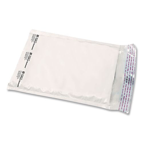 Image of Sealed Air Jiffy TuffGard Self-Seal Cushioned Mailer, #0, Barrier Bubble Air Cell Cushion, Self-Adhesive Closure, 6 x 10, White, 25/CT