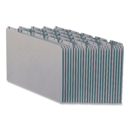 Image of Pendaflex® PN925 Top Tab A-Z File Guides, 1/5-Cut Top Tab, A To Z, 8.5 X 11, Gray, 25/set