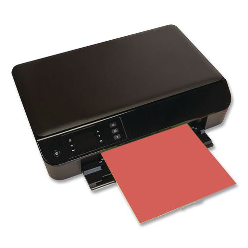 Image of Pacon® P102212 Kaleidoscope Multipurpose Paper, 24 lb Bond Weight, 8.5 x 11, Hyper Coral Red, 500/Ream