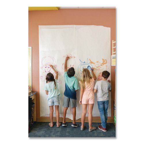 Image of Pacon® P5618 Kraft Paper Roll, 40 lb Wrapping Weight, 18" x 1,000 ft, White