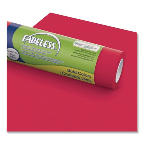 Image of Pacon® P0057035 Fadeless Paper Roll, 50 lb Bond Weight, 48" x 50 ft, Flame