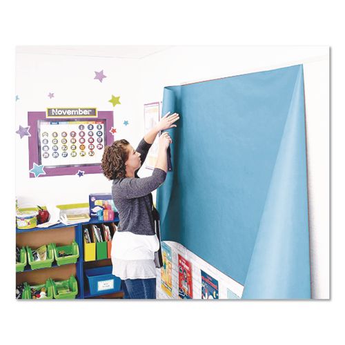 Image of Pacon® P0063150 Rainbow Duo-Finish Colored Kraft Paper, 35 lb Wrapping Weight, 36" x 1,000 ft, Sky Blue