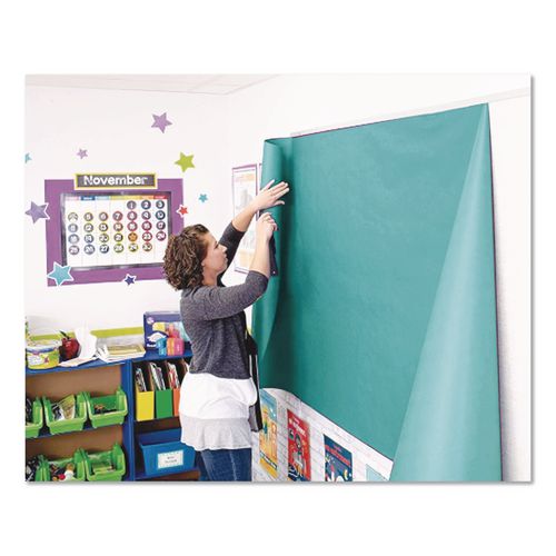 Image of Pacon® P0063160 Rainbow Duo-Finish Colored Kraft Paper, 35 lb Wrapping Weight, 36" x 1,000 ft, Aqua