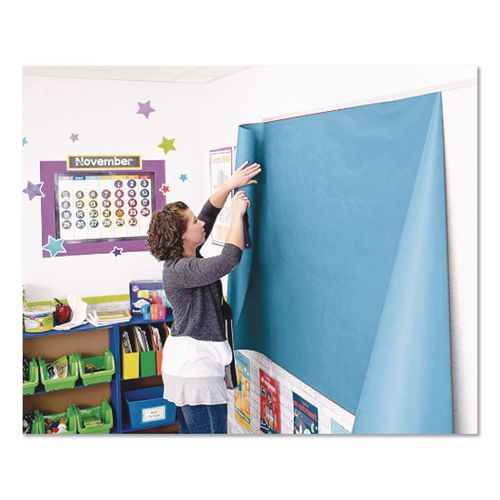 Image of Pacon® P0063170 Rainbow Duo-Finish Colored Kraft Paper, 35 lb Wrapping Weight, 36" x 1,000 ft, Brite Blue